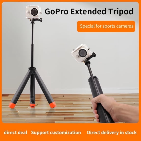 LMUMN-Floating Selfie Stick Tripod Suitable for GoPro Hero13 12 11 10 9 8 7 6 5 4 3, Mini Max Fusion Session,AKASO, SJCAM,Waterproof Extension Pole, Floating Handle Grip, Monopod,Stand for Action Ca