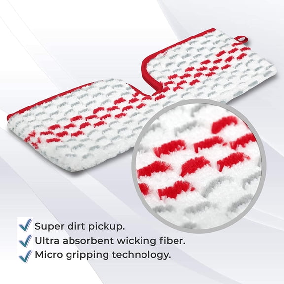 LMUMN-Microfiber Washable Spray Mop Refills Compatible with Promist Max, Reusable Pads Replacement Head (4)
