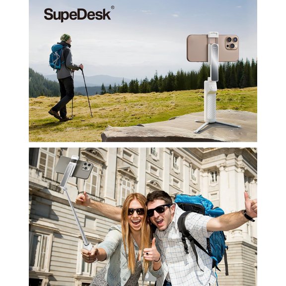 LMUMN-Selfie Stick for iPhone, Selfie Stick Tripod with Wireless Remote, Foldable & Portable Phone Tripod Stand for iPhone Android, Pocket-Size for Travel, Vlog, Video Recording