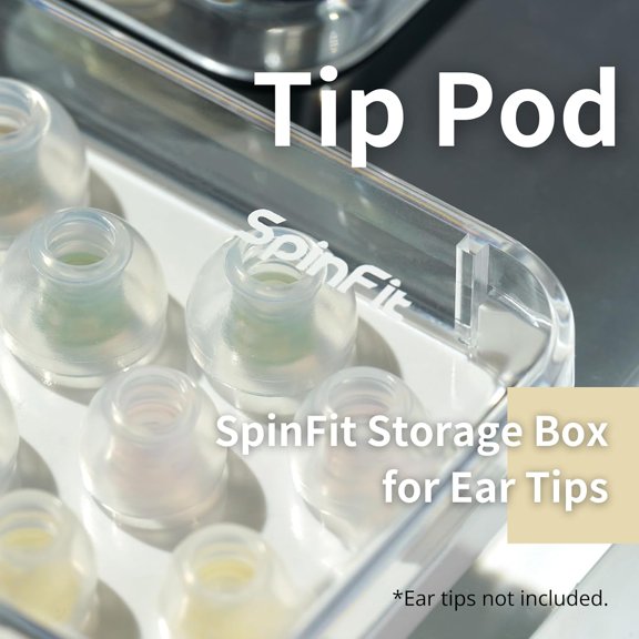 LMUMN-Tip Pod - Storage Box for Ear Tips - Extra Transparent and Thick Material (PC)