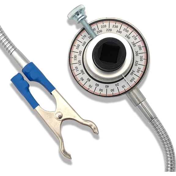 LMUMN-Torque Angle Gauge 1/2,Torque Angle Meter,360 Degree Torque Wrench,w/Flexible Clip Arm