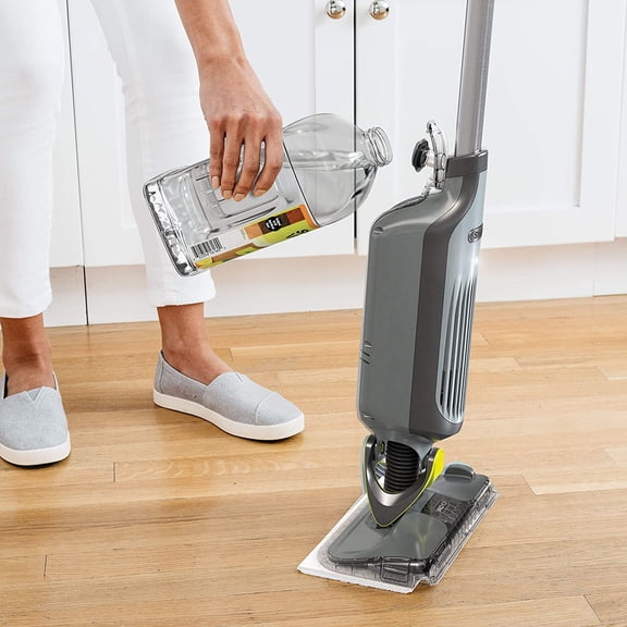 LMUMN-VACMOP Hardwood Cleaner Refill 2 Liter Bottle, Compatible with VM252 & VM180, Cleans & Disinfects Sealed Finished Floors, Stone, Laminate & Tiles, Citrus Clean Scent, VCW60