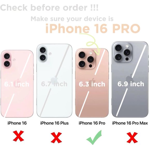 LMUMN-for iPhone16 Pro Wallet Case with Card Holders for Women, Crossbody Zipper Protective Leather Case with Strap Wrist Ring RFID Protective (Apricot Beige, iPhone 16 Pro 6.3")