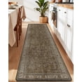 thumbnail image 1 of FRABE Kitchen Rug, Upgraded Anti Fatigue Mat, Comfort Non-Slip PVC Cushioned Kitchen Floor Mats, for Standing Desk Office, Sink, Laundry, Taupe, 24x86, 1 of 10