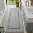 thumbnail image 1 of FRABE Non Slip Bathroom Rug with Rubber Backing, Ultra Absorbent Quick Dry Microfiber Bath Mat, Machine Washable, Light Grey, 24"x43", 1 of 11