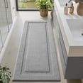 thumbnail image 1 of FRABE Non Slip Bathroom Rug with Rubber Backing, Ultra Absorbent Quick Dry Microfiber Bath Mat, Machine Washable, Light Grey, 24"x43", 1 of 8