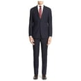 thumbnail image 1 of LN LUCIANO NATAZZI Men's Modern Fit Suit Two Button Blazer Pinstripe 2 Piece Navy Stripe, 1 of 5