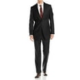 thumbnail image 1 of Mens Ticket Pocket 2 Piece Black Modern Fit Suit Luciano, 1 of 5