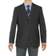 thumbnail image 1 of LN LUCIANO NATAZZI Mens Two Button Notch Lapel Blazer Modern Fit Suit Jacket Charcoal, 1 of 5
