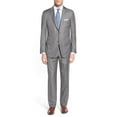 thumbnail image 1 of LN LUCIANO NATAZZI Two Button Men's Suit Modern Fit Ticket Pocket Jacket 2 Piece Gray, 1 of 5