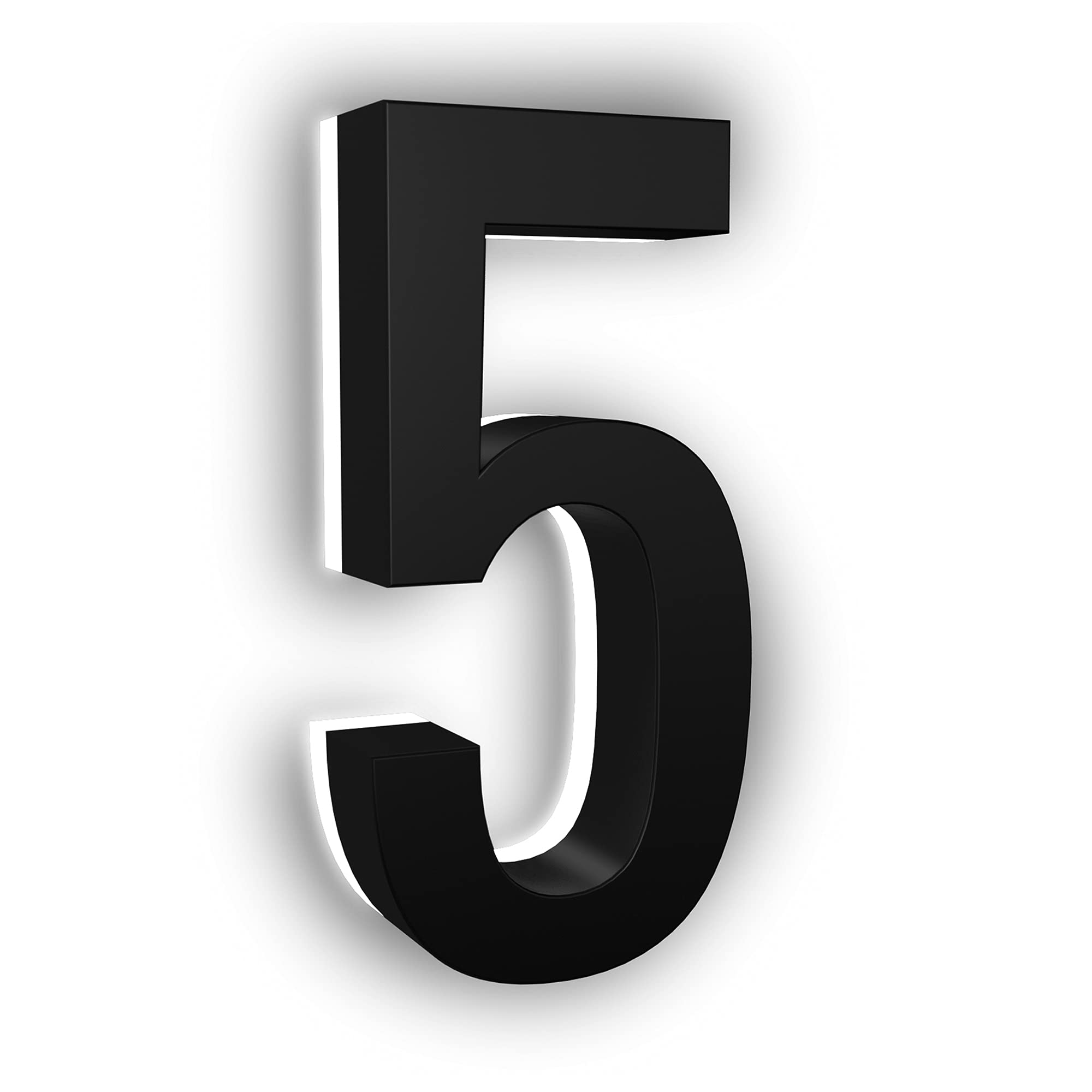 LN LUMANUMBERS 4 Inch House Numbers, Stainless Steel, Backlit LED 2700K ...