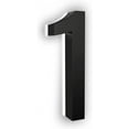 thumbnail image 1 of 7 Inch LED House Numbers, ABS-Polymer, Warm 2700K Backlit, Large Lighted Address Numbers for Home, Weather-Resistant Modern House Sign for Improved Visibility at Night (Black, Number 1), 1 of 5