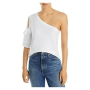 LNA Clothing Womens Cotton Asymmetric T-Shirt
