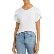 LNA Clothing Womens Vylett Knit Ribbed T-Shirt