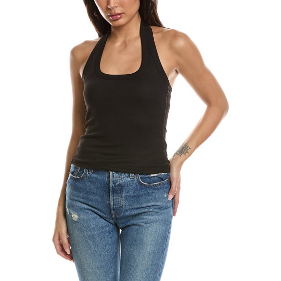 LNA womens Bradley Halter Top, m, Black