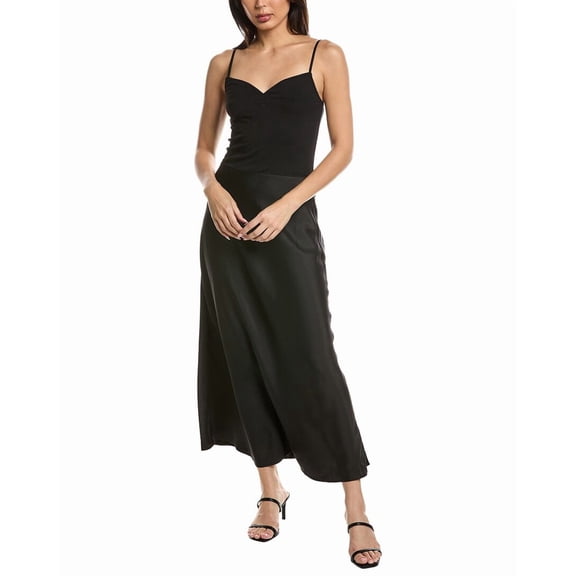 LNA womens Madilyn Maxi Dress, s, Black