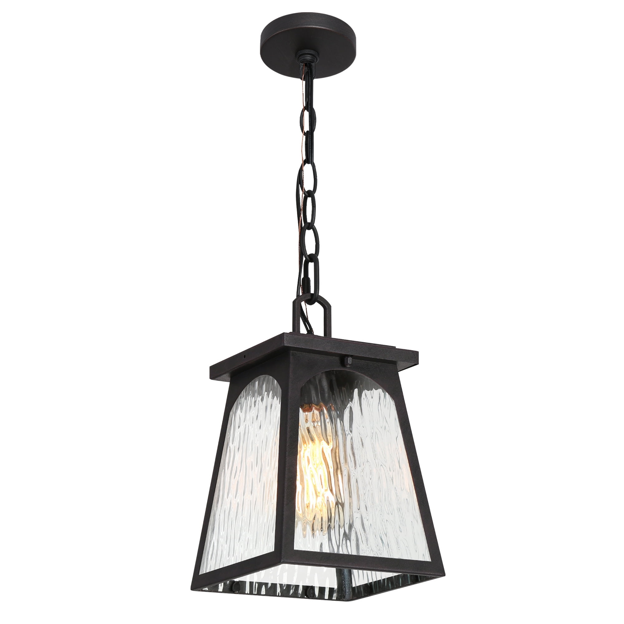 LNC Sabrina 8-in W Sand Black Outdoor Flush Mount Light LNC Sabrina 8-in W Sand Black Outdoor Flush Mount Light