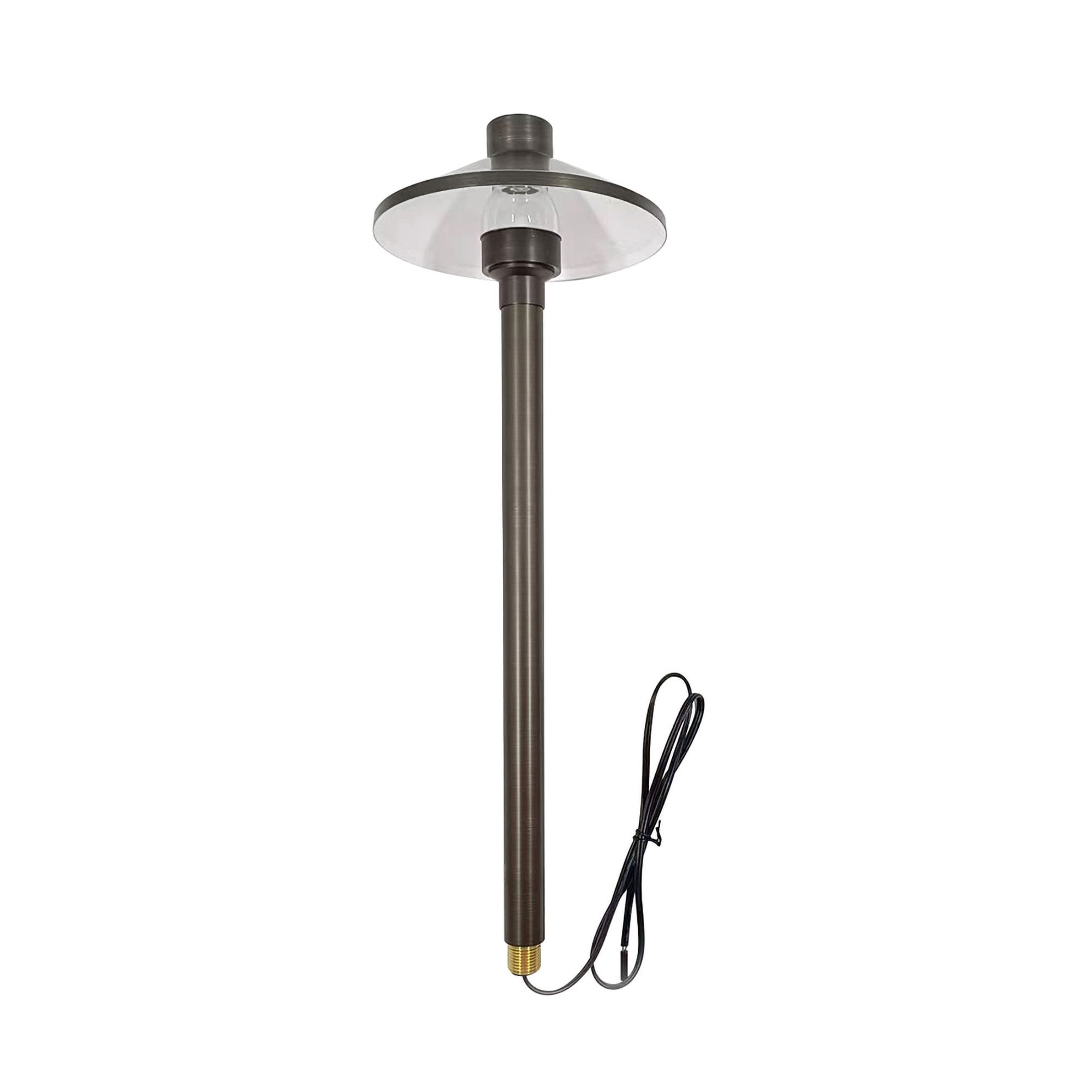 LNC 23.2"H LED Path Light, Antique Brass Finish, Outdoor Lighting for Walkways, Garden and Yard