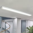 thumbnail image 1 of LNC 32" LED Linear Commercial Ceiling Light,5CCT Adjustable,Damp Rated,White, 1 of 18