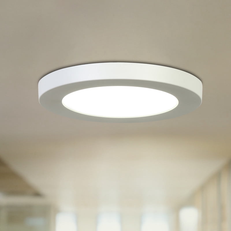 LNC 5" LED Flush Mount Ceiling Light,5CCT Adjustable,Ultra Thin,Damp Rated