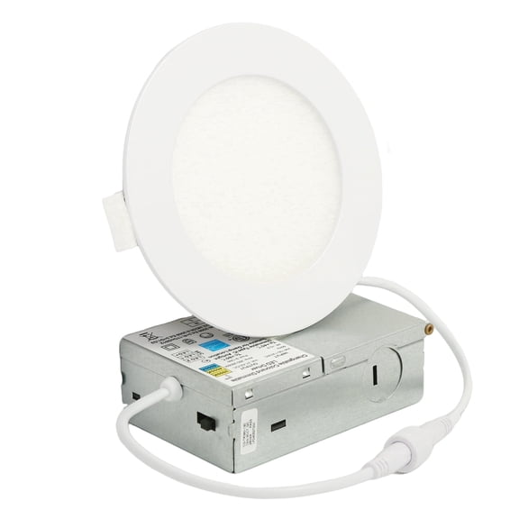 LNC 5 in. Dimmable Canless LED Recessed Light, 9W 3CCT Warm White Slim Ceiling Downlight for Kitchen, Hallway and Soffit
