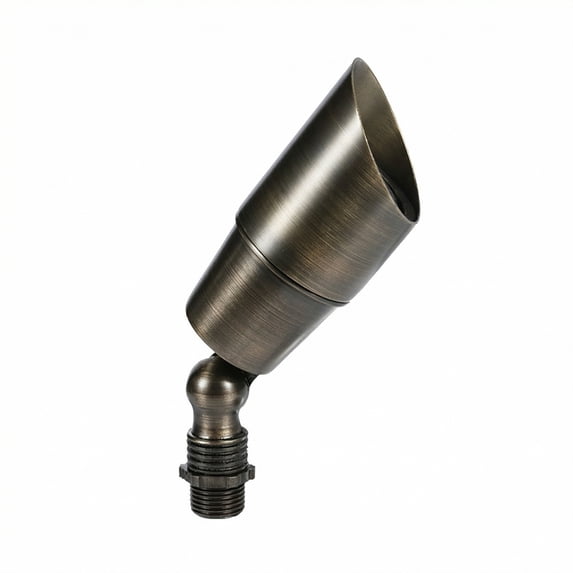 LNC 6W Solid Bronze LED Outdoor Spotlight 2700K Warm White 490 Lumens for Low Voltage Landscape Lighting of Yard, Lawn, Garden, Patio, Trees & House