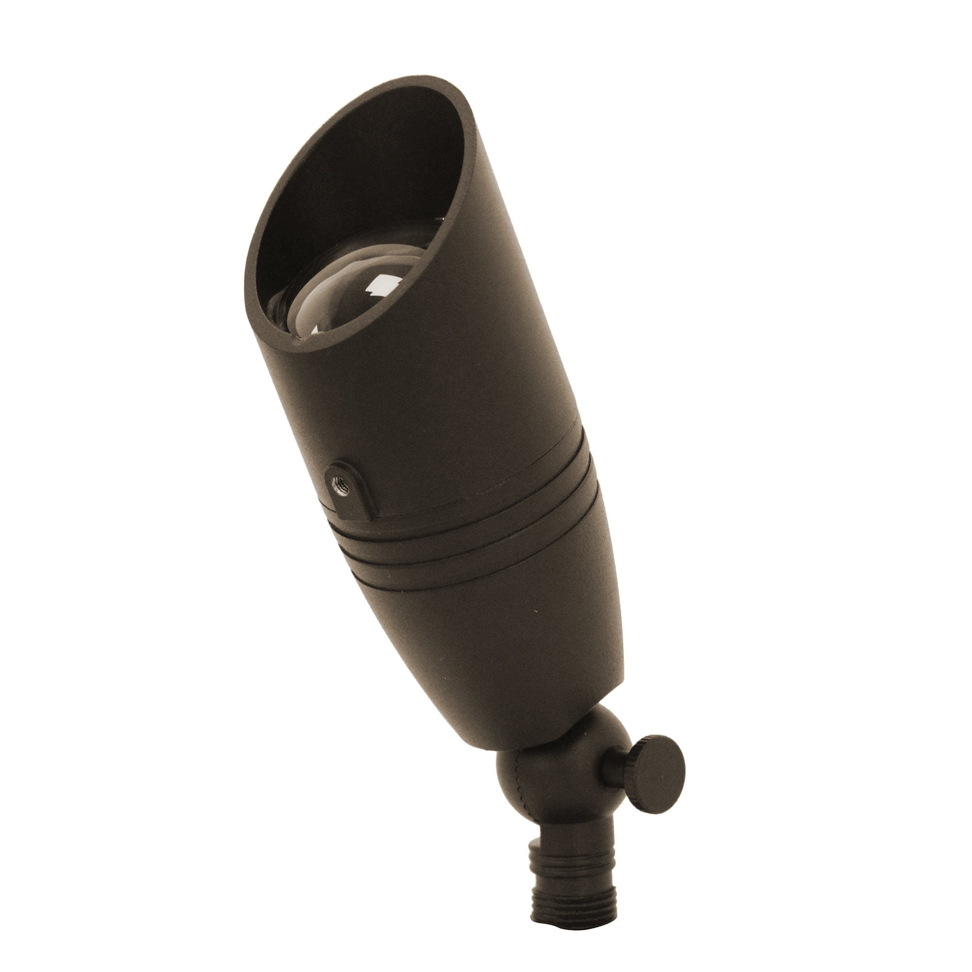 LNC 6W Solid Bronze LED Outdoor Spotlight 2700K Warm White 490 Lumens for Low Voltage Landscape Lighting of Yard, Lawn, Garden, Patio, Trees & House