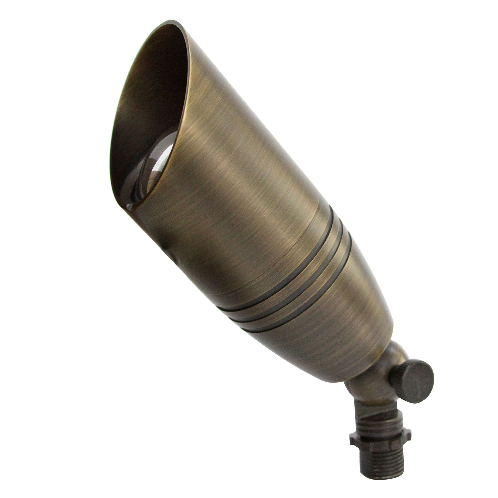 LNC 6W Solid Bronze LED Outdoor Spotlight 2700K Warm White 490 Lumens for Low Voltage Landscape Lighting of Yard, Lawn, Garden, Patio, Trees & House