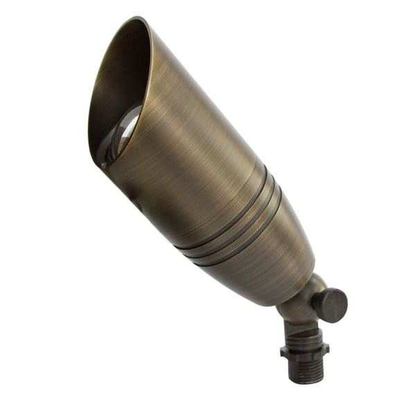 LNC 6W Solid Bronze LED Outdoor Spotlight 2700K Warm White 490 Lumens for Low Voltage Landscape Lighting of Yard, Lawn, Garden, Patio, Trees & House