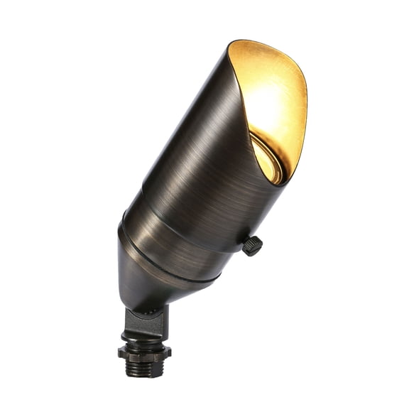 LNC 6W Solid Bronze LED Outdoor Spotlight 2700K Warm White 490 Lumens for Low Voltage Landscape Lighting of Yard, Lawn, Garden, Patio, Trees & House
