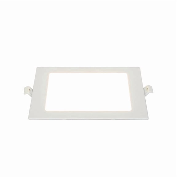 LNC 7 in. Dimmable Square Canless LED Recessed Light, 12W 3000K Warm White Ceiling Downlight for Kitchen and Hallway