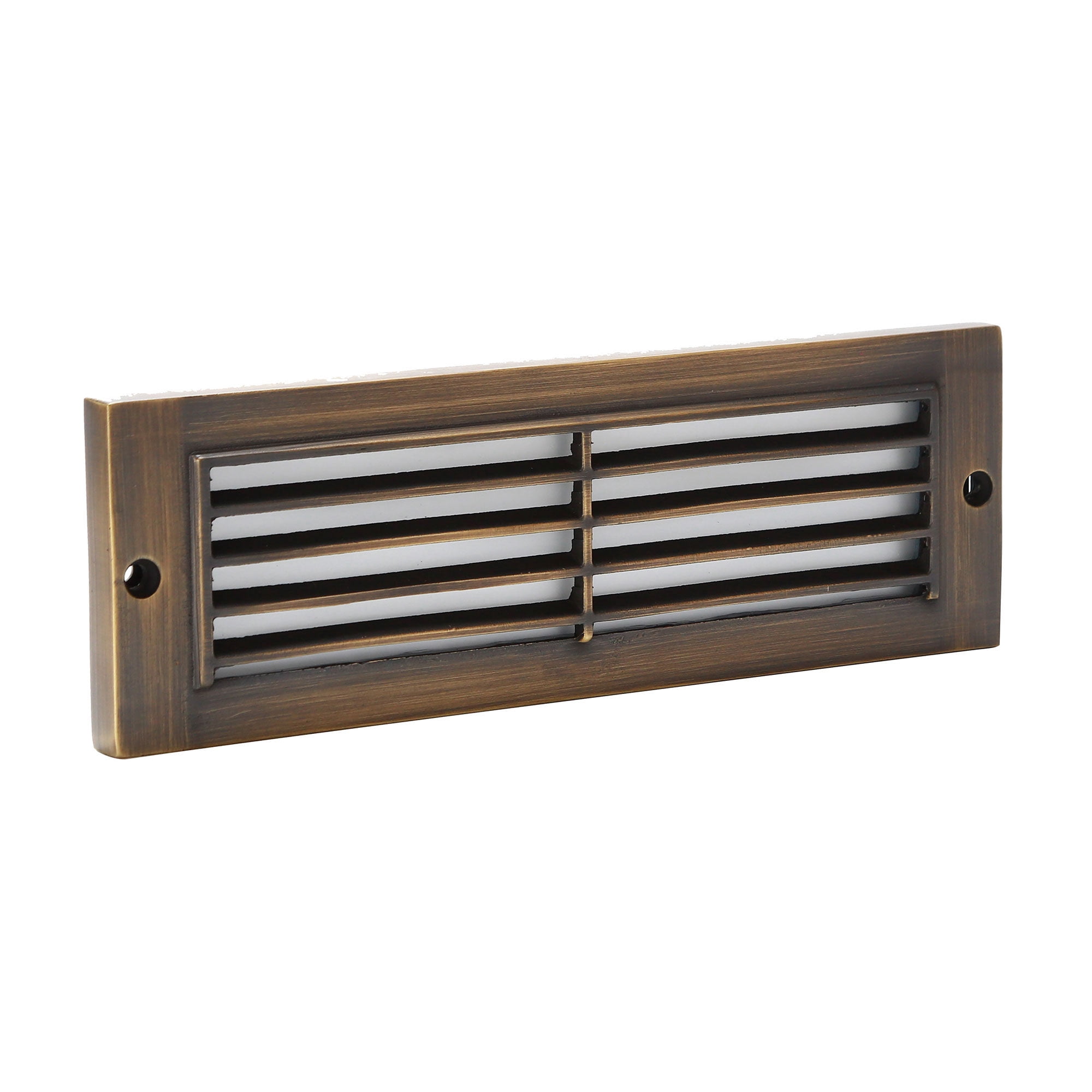 LNC 9" LED Step Light, Antique Brass Finish, Energy Efficient for Stairways and Decks