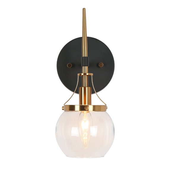 LNC Capensis 4.7-in W 1-Light Matte Black Modern/Contemporary LED Wall Sconce