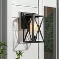thumbnail image 1 of LNC Farmhouse 1-Light Outdoor Wall Sconce With Frosted Shade In Black Finish, 1 of 9
