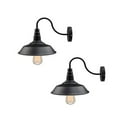thumbnail image 1 of LNC Farmhouse Black Wall Sconce ,1-Light Wall Lighting Fixtures 2-Pack, 1 of 9