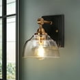 thumbnail image 1 of LNC Lainanger 6.3-in W 1-Light Polished Gold Modern/Contemporary LED Wall Sconce, 1 of 14