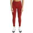 thumbnail image 1 of LNDR Women's Coral Marl Blackout High Rise Legging, Red, S-M, 1 of 2