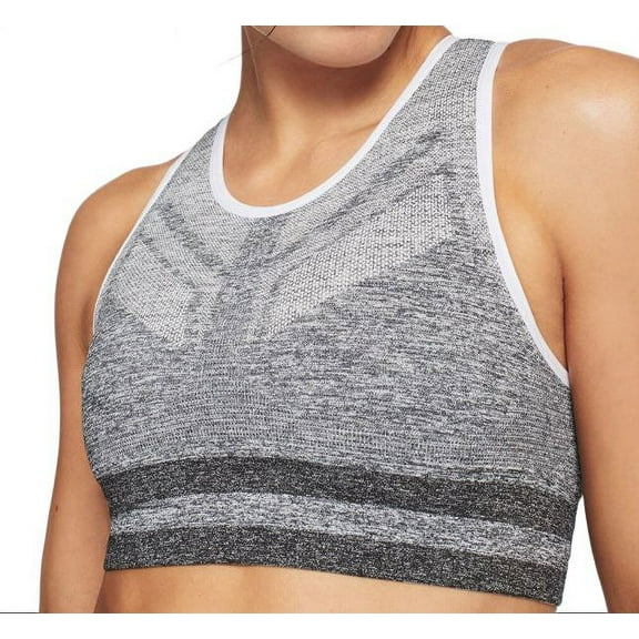 LNDR Women's Light Marl Shape Sports Bra, Grey, M-L