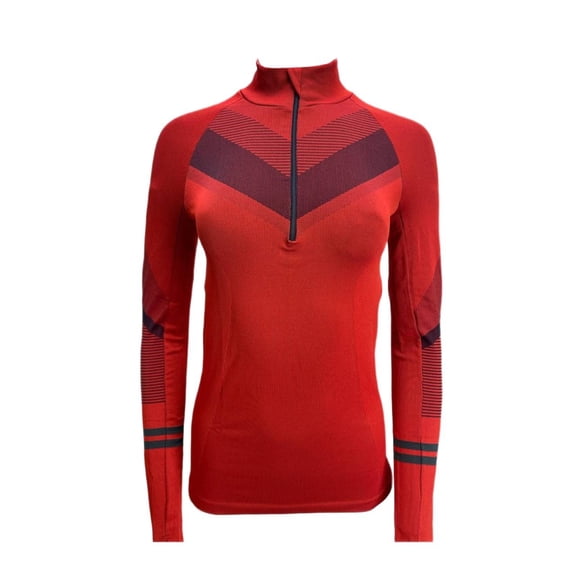 LNDR Women's Long Sleeve Beyond Base Jacket, Red, XS-S
