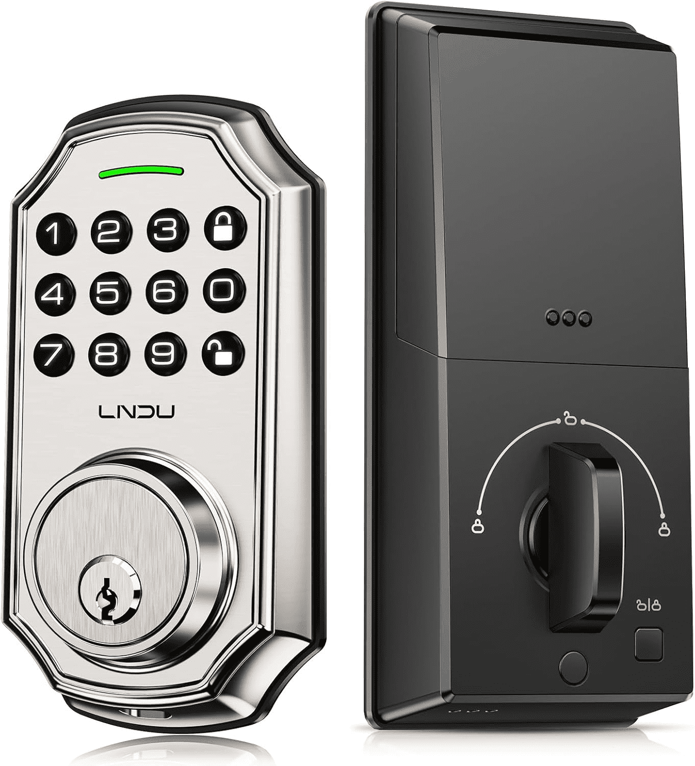 Keyless Entry Door Lock - Digital Keypad Deadbolt, 100 Codes, Anti-Peeping, Auto Lock, Easy Install (Bronze)