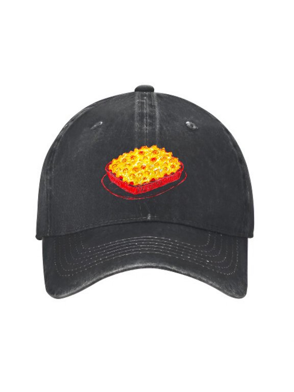 Baked Mac & Cheese Baseball Cap, Washed Cotton Dad Hat