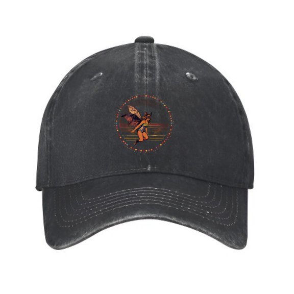 LNFAUEAPRINT Bat-Winged Fairy Baseball Cap, Washed Cotton Dad Hat