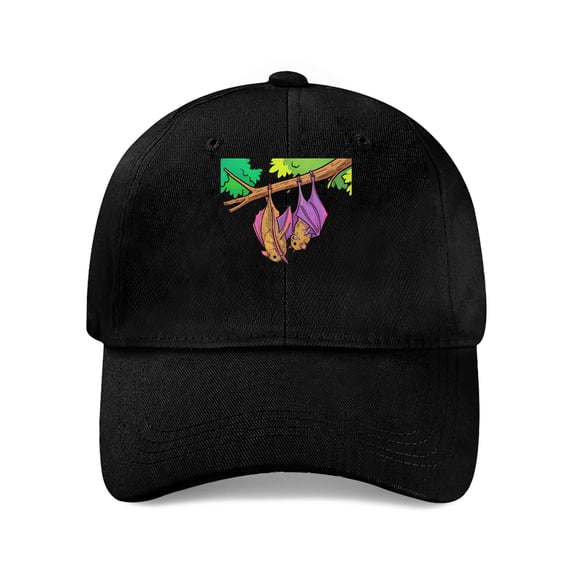 LNFAUEAPRINT Bats Hanging Upside Down Baseball Cap, Cotton Twill Dad Hat