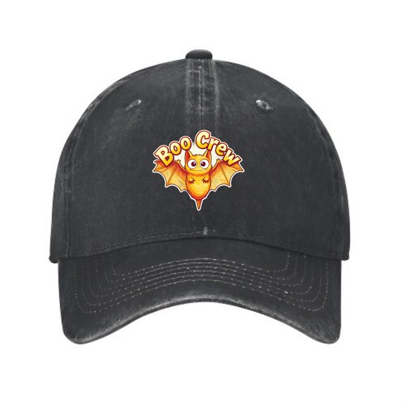 LNFAUEAPRINT Boo Crew Vampire Bat Baseball Cap, Washed Cotton Dad Hat