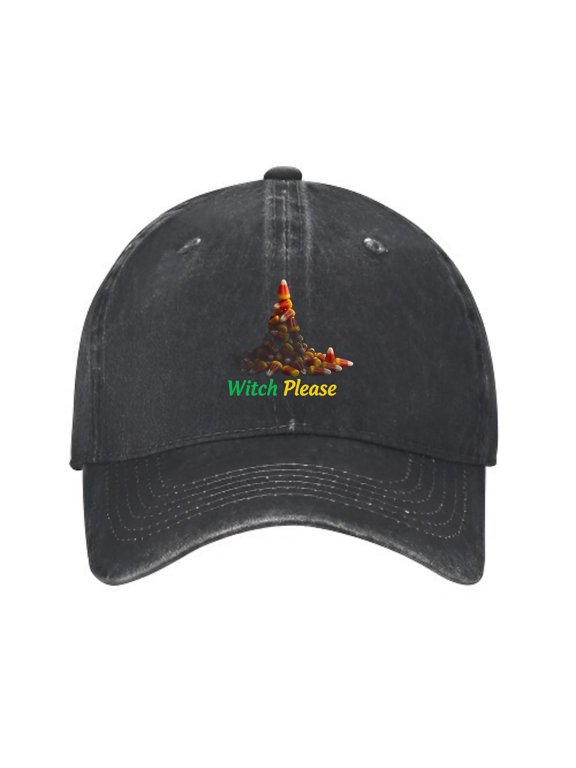 Candy Corn Christmas Tree Baseball Cap, Washed Cotton Dad Hat