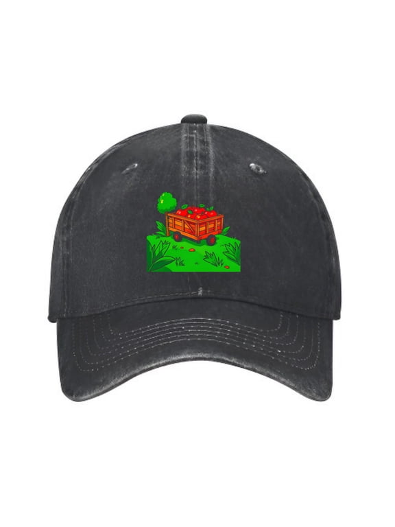 Apple Cart Baseball Cap, Washed Cotton Adjustable Dad Hat