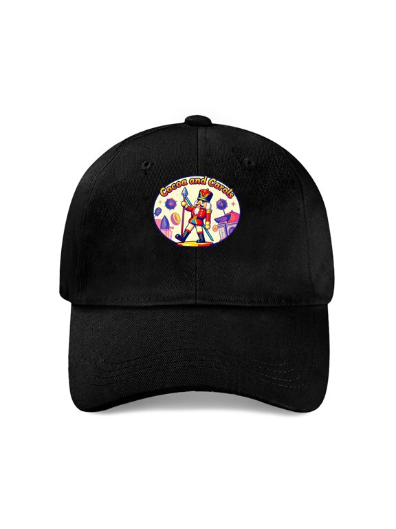 Cocoa and Carols Nutcracker Baseball Cap, Cotton Twill Dad Hat