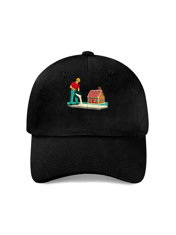 Construction Worker Baseball Cap, Cotton Twill Dad Hat