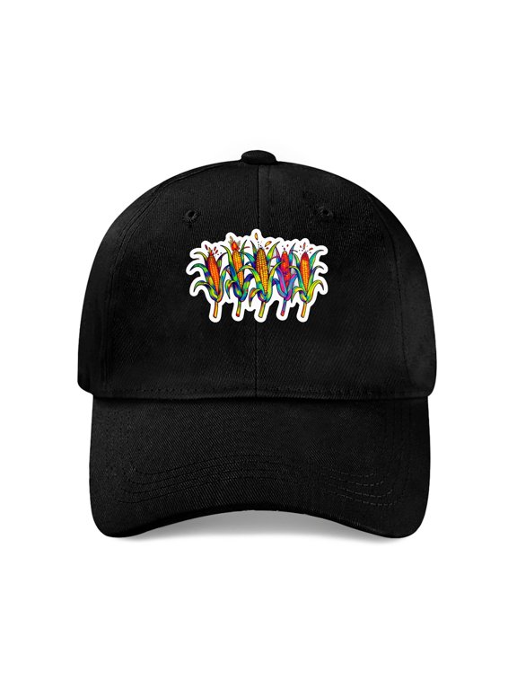 Corn Stalks Dancing Baseball Cap, Cotton Twill Dad Hat