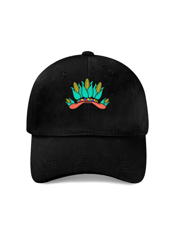 Corn Cob Pilgrim Hat Baseball Cap, Cotton Twill Dad Hat
